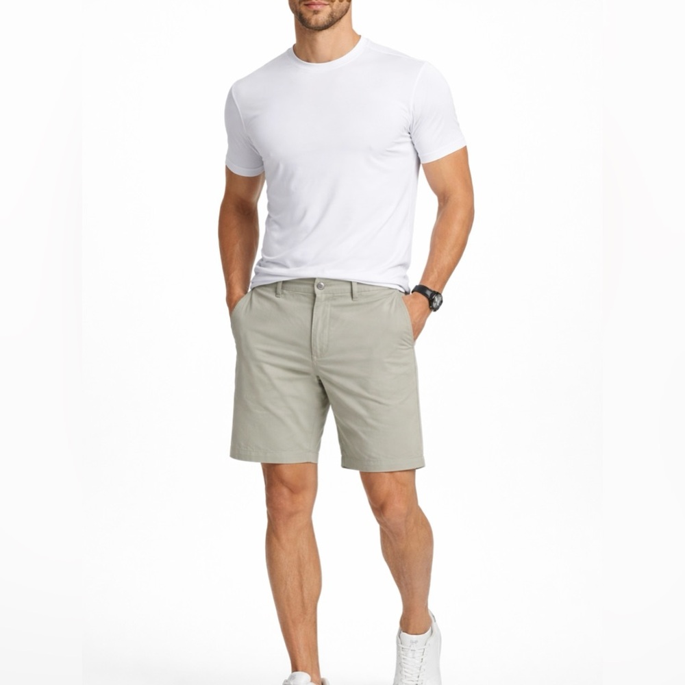 Free Fly Mens Performance Stretch Athletic Chino Shorts ~ Size 30 💚🍄